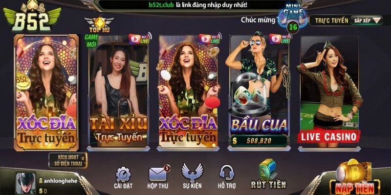 Bet thủ phải tìm game bac bo trong mục live casino để chốt kèo