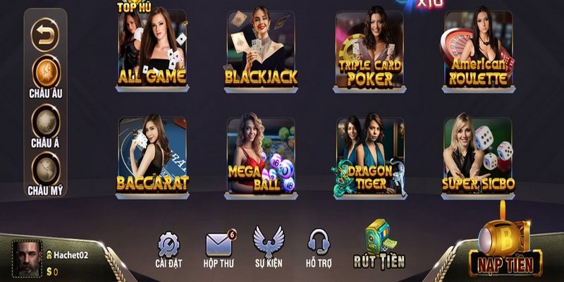 Kho trò chơi của game bài tại B52 được cập nhật mới nhất