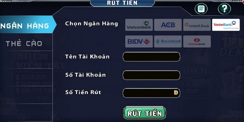 Sau khi trải nghiệm và thắng lợi tại game B52, bạn có thể rút tiền