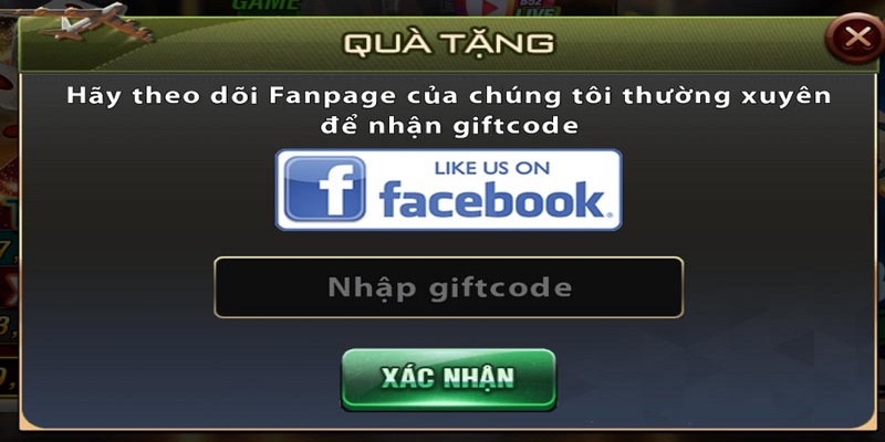 Mỗi giftcode tương ứng với một phần quà tri ân gửi tới khách hàng